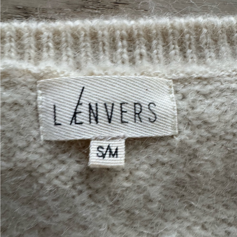NWOT L’envers Barbara Sweater ivory  Size S/M - Picture 9 of 11